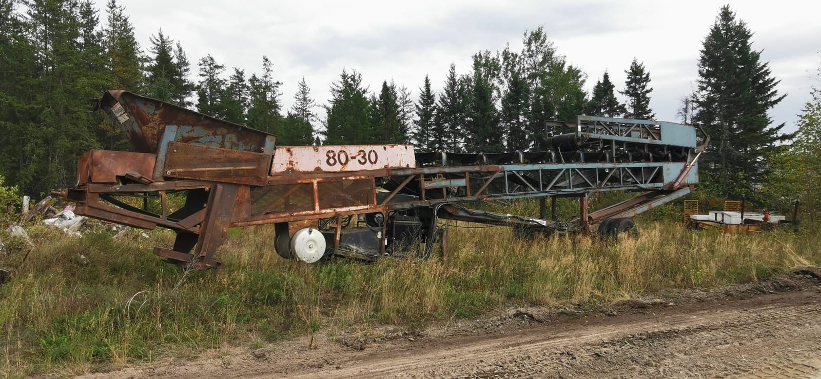1990 Powerscreen 80-30 Radial Stacker