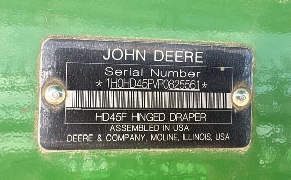 2023 John Deere HD45F
