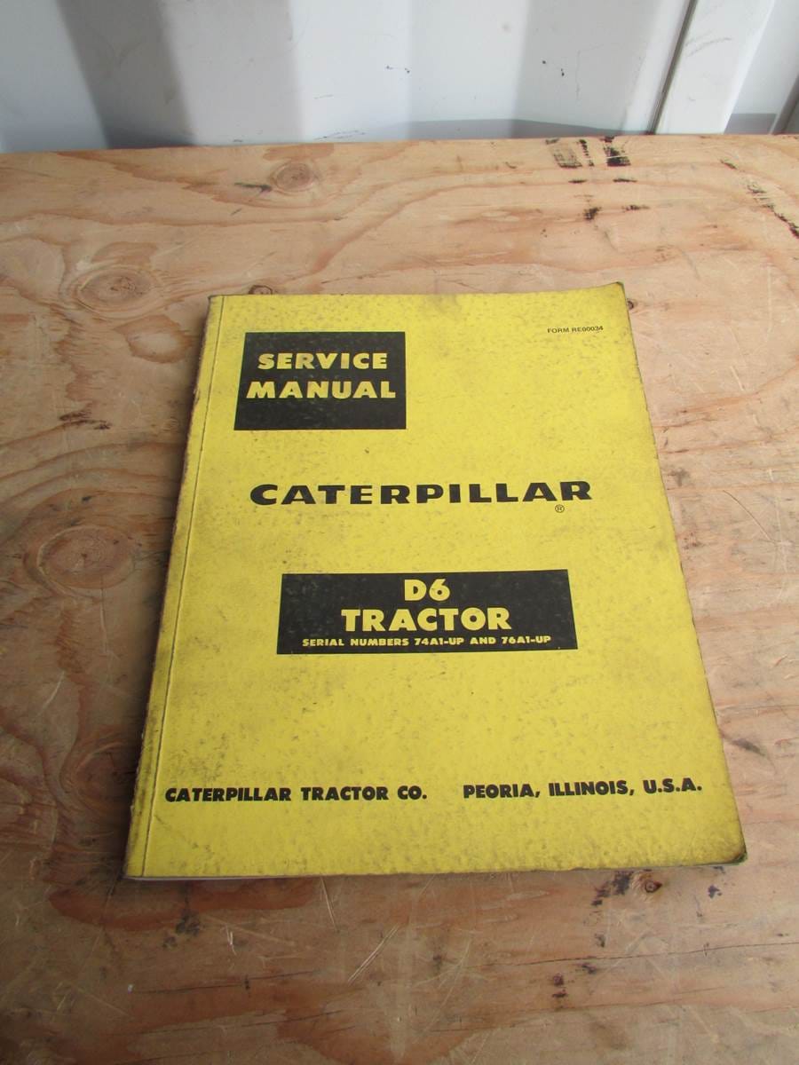 Caterpillar D6 Tractor Service Manual