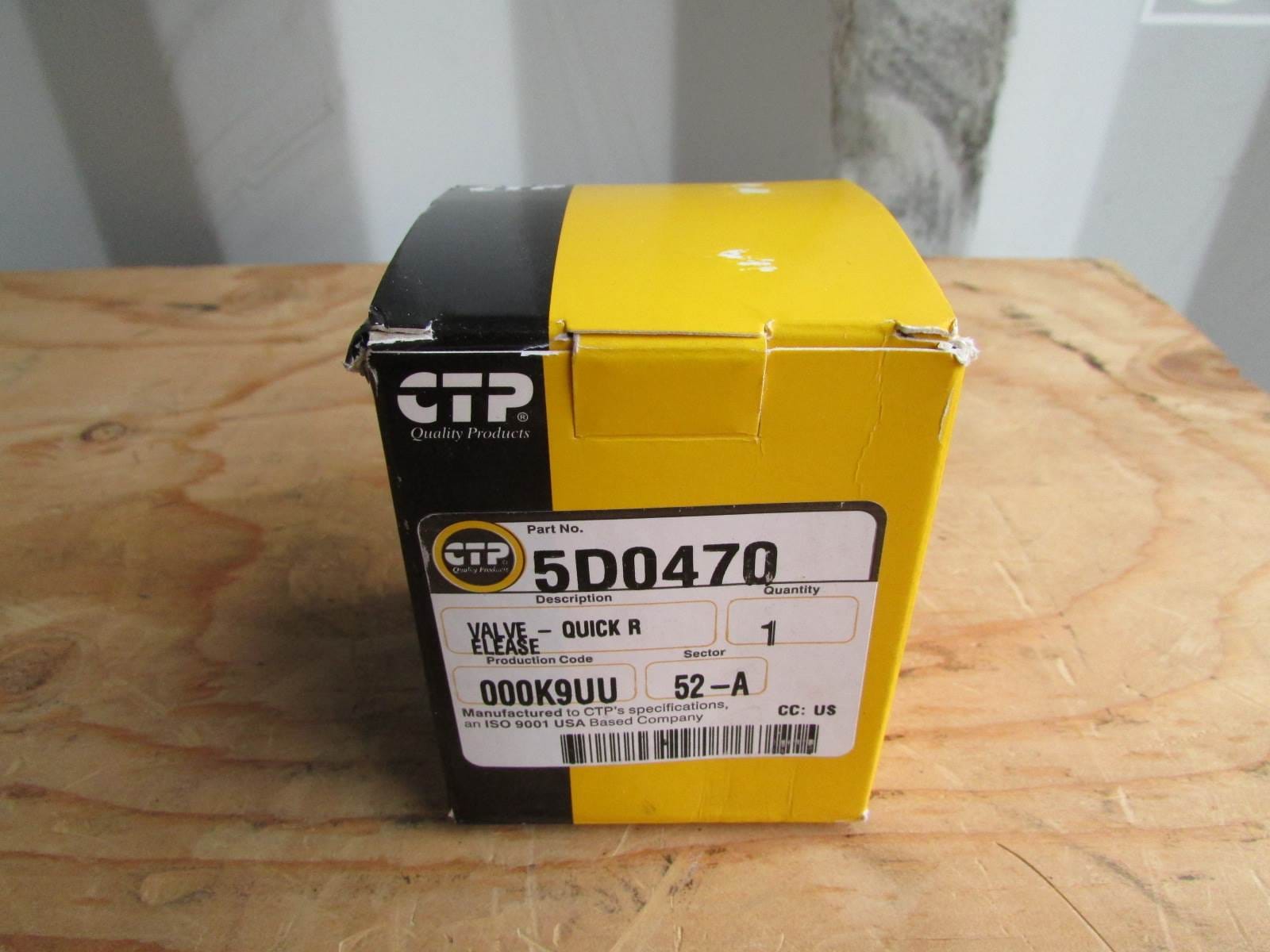 CTP 5D0470 Valve Quick Release