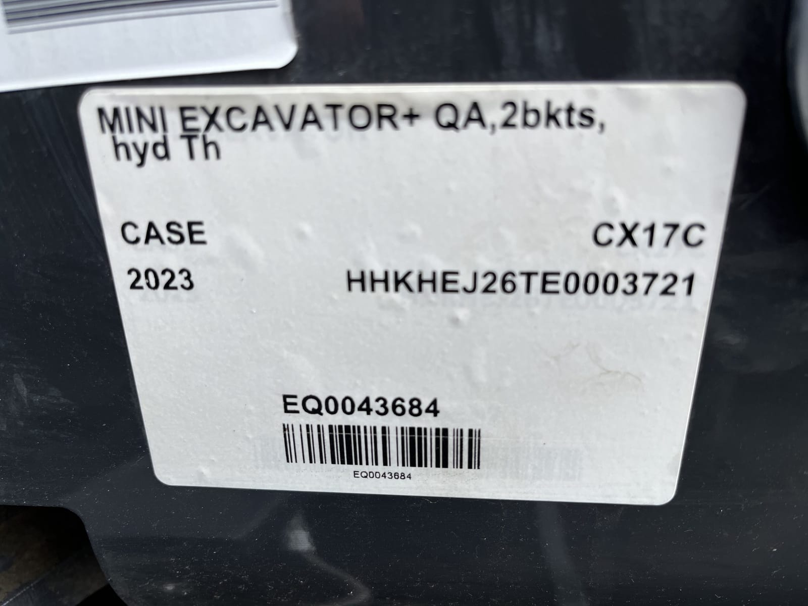 CASE CX17C