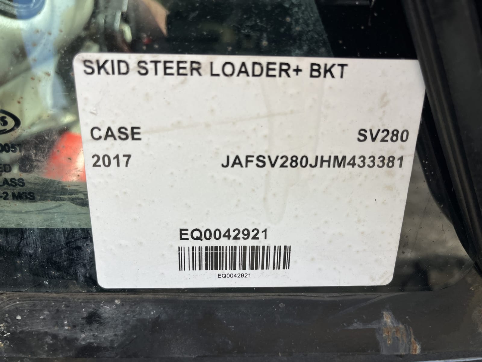 2017 CASE SV280