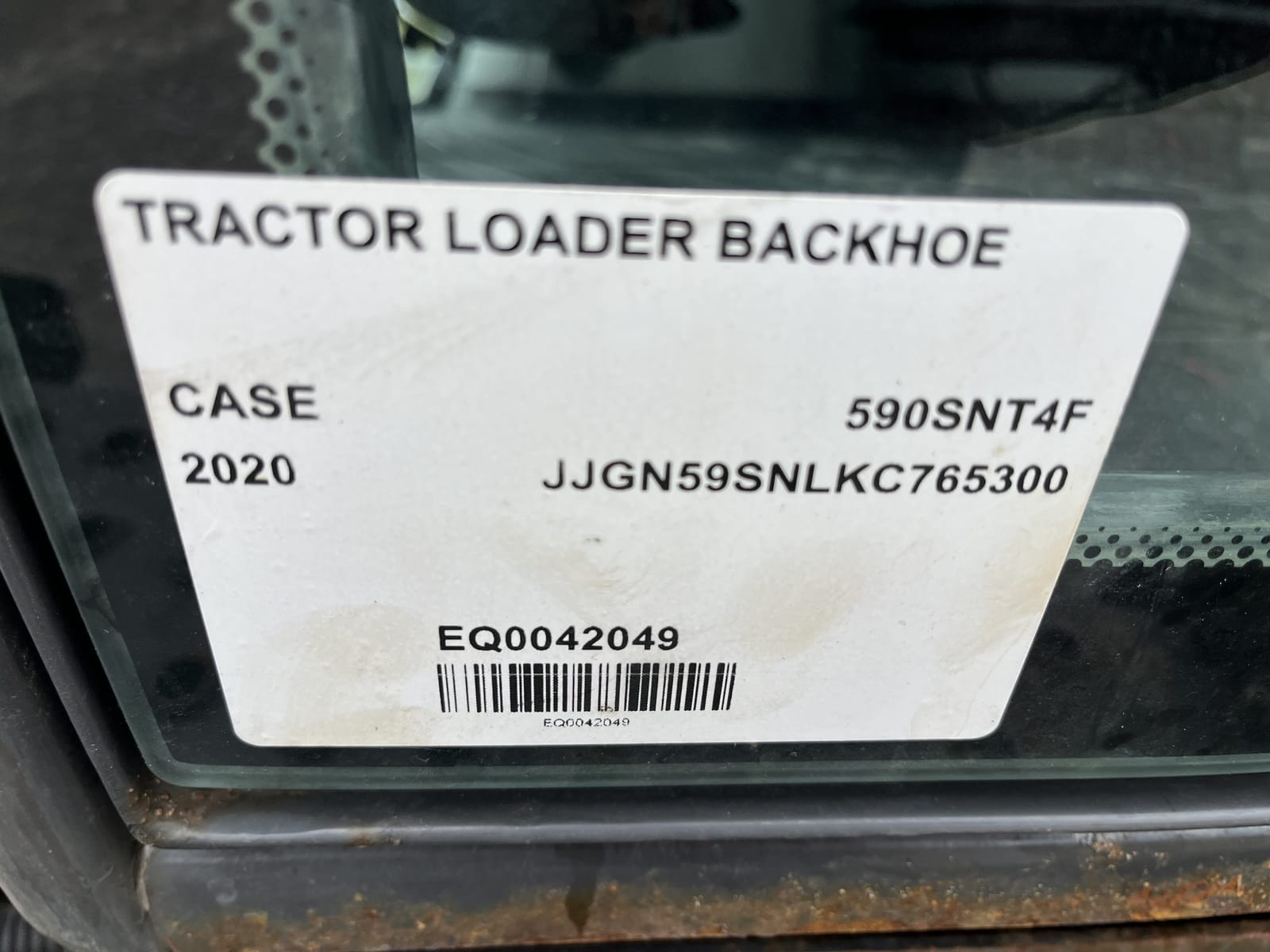2020 CASE 590SNT4F