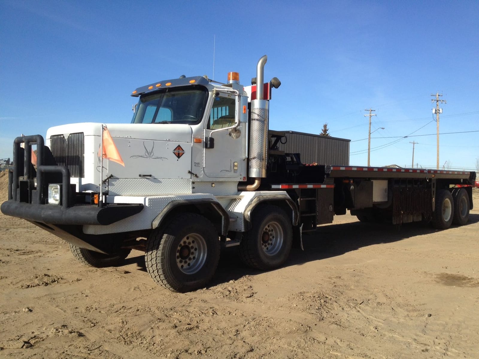 2003 International 5600 Paystar T/A T/A Oilfield Bed Truck