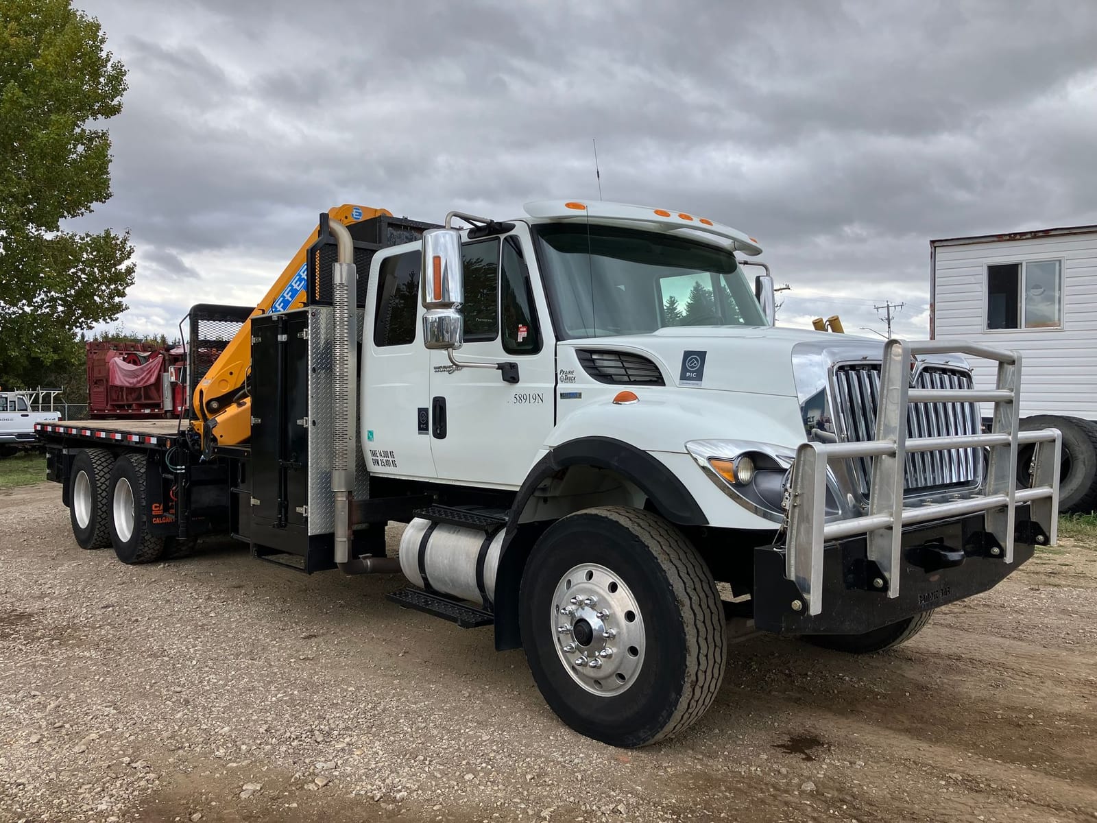2011 International 7500 TA Sleeper Boom Truck