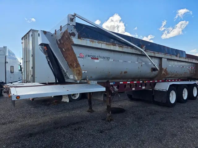 2009 Cross Country END DUMP tri axle demolition end dump trailer