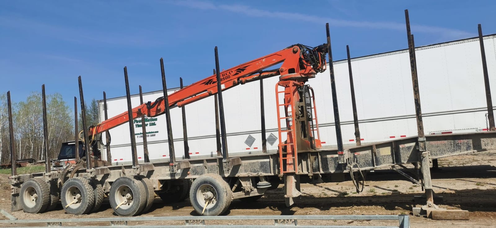 2015 TrailEx 4 Axle Self Loader Log Trailer