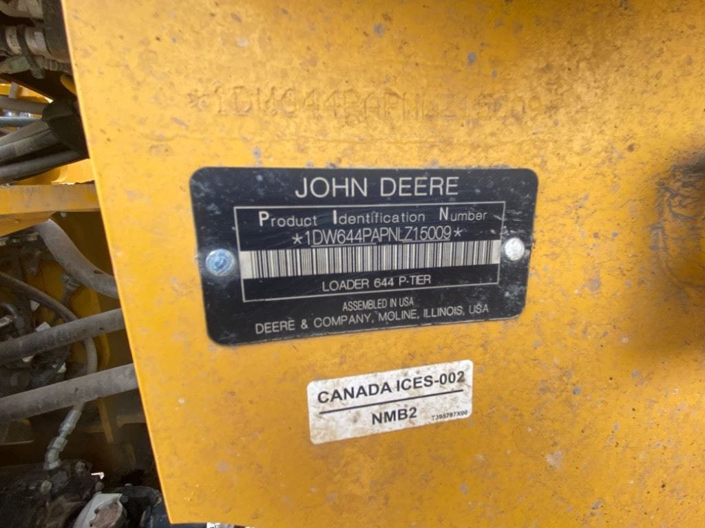 2022 John Deere 644P 4WD Wheel Loader
