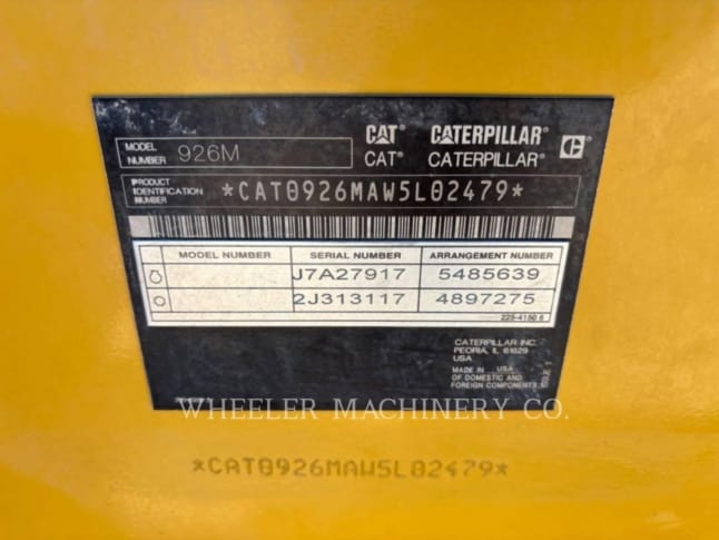 2022 Cat 926M QC 3V