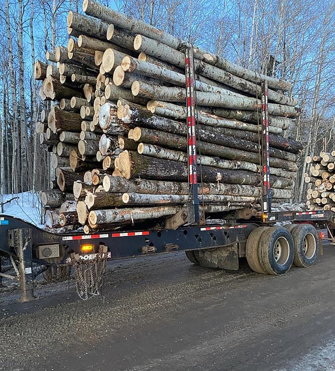 2017 Doepker B Train Logging Trailer